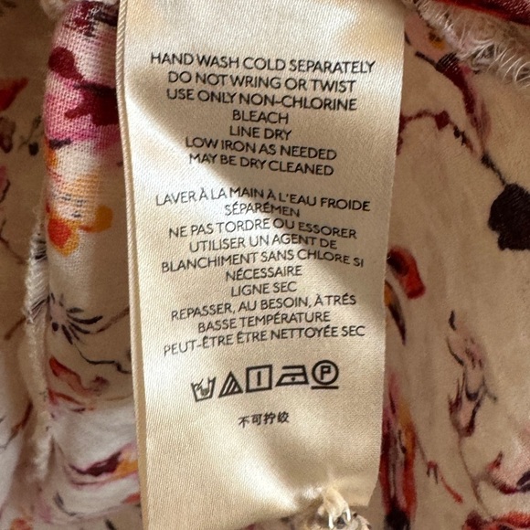 Anthropologie Puff-Sleeved Floral Lace Button Down Top, Size 14 - Picture 11 of 12